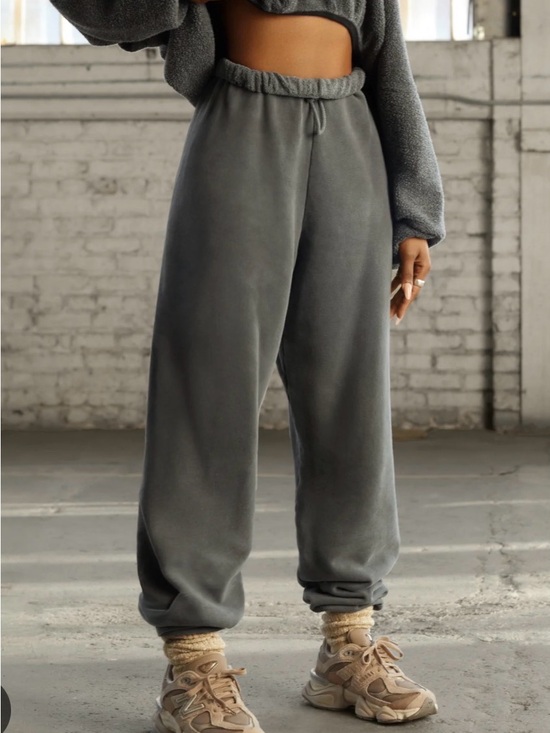 Joah Brown Pants - Joah brown oversized jogger washed black